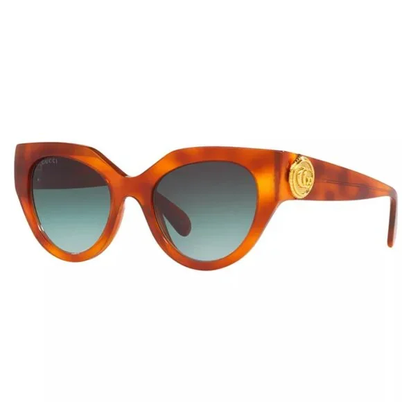 GUCCI GG1408S 004 Butterfly Sunglasses Tortoiseshell - Picture 3 of 12